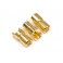 Male Gold Connectors (6.0Mm Dia) (3 Pcs)