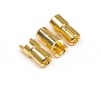 Male Gold Connectors (6.0Mm Dia) (3 Pcs)