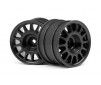 Wr8 Rally Off-Road Wheel Black (48X33Mm/2Pcs)
