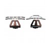 DISC.. Front/Rear Bumper Set. Chrome: MLST/2. MRAM