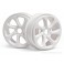 DISC.. White Turbine Wheels (pr)