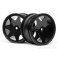 DISC.. ULTRA 7 WHEELS BLACK 35mm (2pcs)