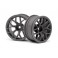 DISC.. RTR WHEEL 26MM GUNMETAL (6MM OFFSET/2PCS)