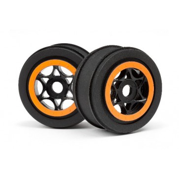 Ah-64 Wheel Black/Orange (42X83Mm/2Pcs)