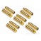 DISC.. Female Gold Connectors (5 Pairs) (4.0mm)