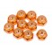 ALUMINUM LOCK NUT M4 (ORANGE/10pcs)