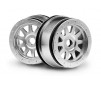Tr-10 Glue-Lock Wheel Matte Chrome (120X60Mm/2Pcs)