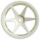 DISC.. 1/10TH LP BUGGY SPOKE WHEEL WHITE FRONT (12MM HEX)