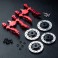 DISC.. Alum. wheel hubs 6mm (brake disc shaped)