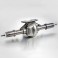 DISC.. Complete Rear Axle V1 Silver for Axial SCX10