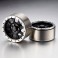 DISC.. Wheels 8-Spoked 1.9", Heavy Duty, Black/Silver (2 pcs) (2 p
