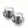 DISC.. Wheel Hub Silver (2 pcs)