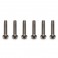 DISC.. TITANIUM SOCKET SCREWS BUTTON HEAD M3 X 8MM (6)