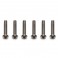 DISC.. TITANIUM SOCKET SCREWS BUTTON HEAD M3 X 8MM (6)