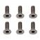 DISC.. TITANIUM SOCKET SCREWS COUNTERSUNK M3 X 8MM (6)