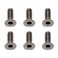 DISC.. TITANIUM SOCKET SCREWS COUNTERSUNK M3 X 8MM (6)