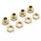 DISC.. FUTURA WHEEL HEX HUBS AND NUTS (4)