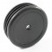 DISC.. EDGE FRONT MOUNTED WHEELS/ TYRES (PR) - BLACK