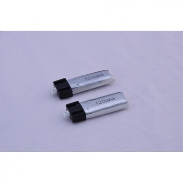 DISC. Batterie Lipo 120mAh 14C 3,7V (1S) for mCX, mSR, Minium (2pcs)