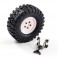 OUTBACK SPARE TYRE MOUNT & TYRE/STEELLOOK LUG WHEEL WHITE