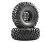 MAULER 2.2" A/T TYRES PRE-GLUED BLACK WHEELS (2)