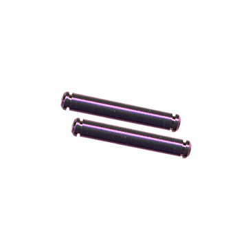 DISC.. Titanium Pivot Pin, purple - 18mm pr