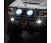 Bumper with LEDs aluminium black 1/10 Truck