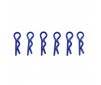 TEAM FACTORY TEAM BODY CLIPS METALLIC BLUE