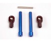 Bellcrank posts, aluminum (2)/ steering link threaded rod (3