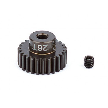 FACTORY TEAM ALUM. PINION GEAR 26T 48DP 1/8"SHAFT