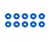 BULKHEAD WASHERS 7.8 x 1.0mm BLUE ALUMINIUM x10