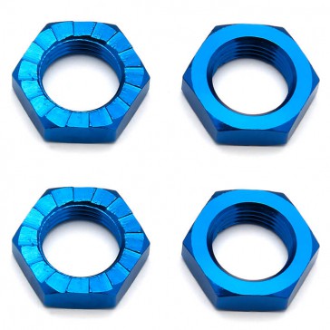 RC8B3/3.1 WHEEL NUTS 17MM BLUE