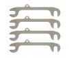 RC12R6 FRONT RIDE HEIGHT SHIMS - STEEL 0.25MM