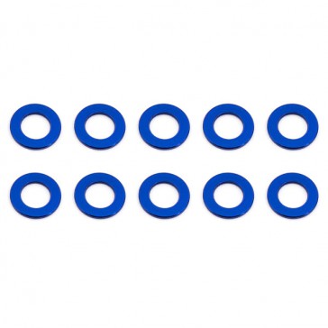 BALLSTUD WASHERS 5.5 x 0.5mm BLUE ALUMINIUM x10