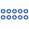 BALLSTUD WASHERS 5.5 x 0.5mm BLUE ALUMINIUM x10