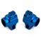 B6/B6D FACTORY TEAM BLUE ALUM. REAR HUBS FOR 67MM