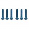 DISC.. FT M3 x 16mm BHCS BLUE ALUMINIUM SCREWS (6)