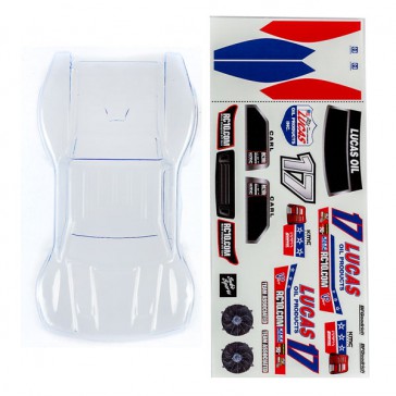 SC28 BODY CLEAR WITH LUCAS OIL DECALS