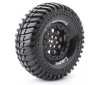 DISC.. CR-ARDENT 1/10 Crawler Tire Set Super Soft (Black 1.9" Rims)