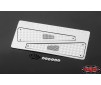 Metal Front Side Hood Diamond Plates for 1/18 Gelande D90