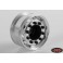 DISC.. General Semi Truck Wide Front Wheels Silver Cap (2)