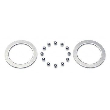 Diff Washer+ Ball Steel 2.4 mm ( 2+12 ) Set