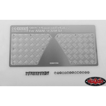 Rear Diamond Plates for Axial SCX10 XJ
