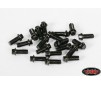 Miniature Scale Hex Bolts (M2.5 x 6mm) (Black)