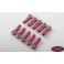 DISC.. M3 Bent Medium Aluminum Rod Ends (Red) (10)