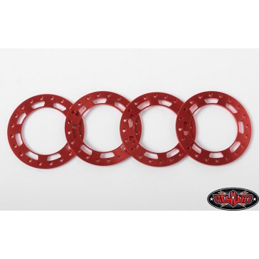 Replacement Beadlock Rings for TRO 1.7 Wheels (Red)