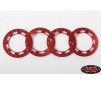 Replacement Beadlock Rings for TRO 1.7 Wheels (Red)