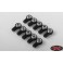 M3 Short Straight Aluminum Rod Ends (Black) (10)