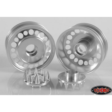 Choas Semi Truck Front Wheels w/Spiked Caps