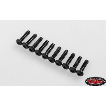 Button Head Self Tapping Screws M3 X 12mm (Black)